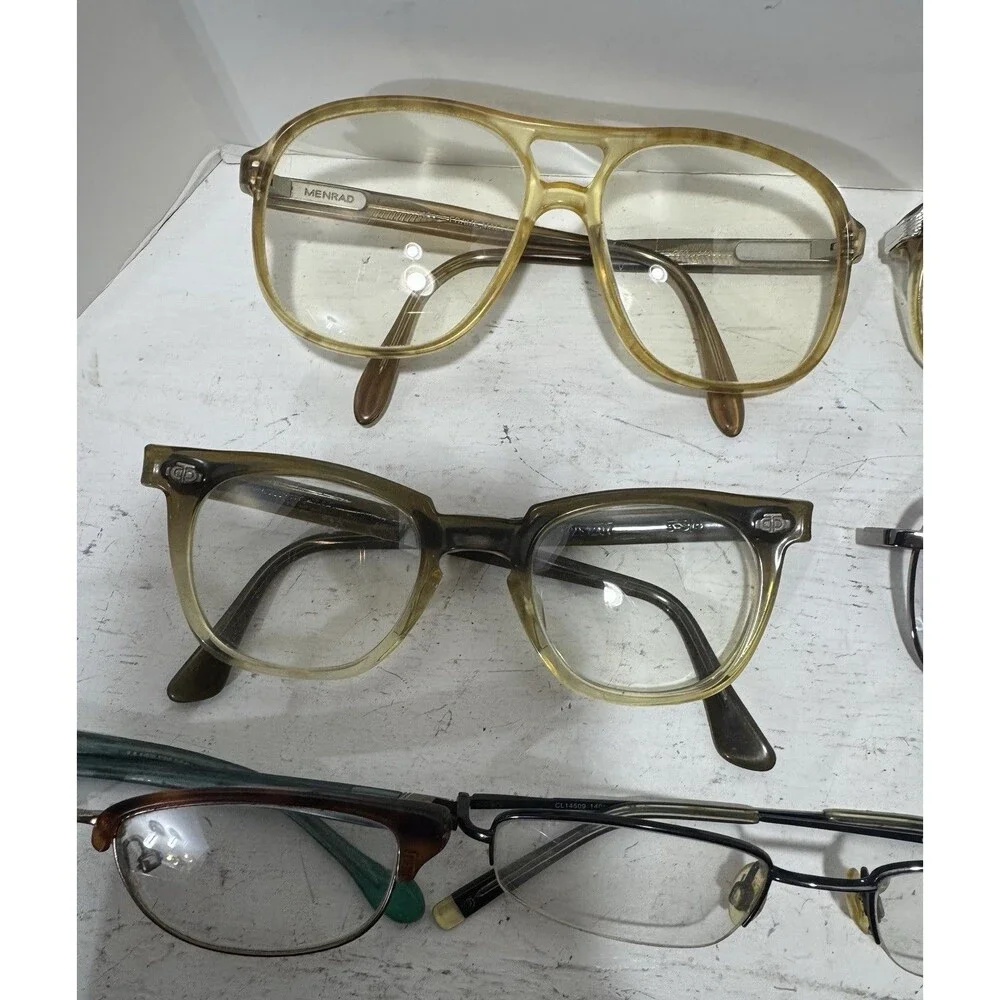Menrad Luxottica Anne Klein Mixed Vintage Eyeglass Frames 7 pair with 6 cases